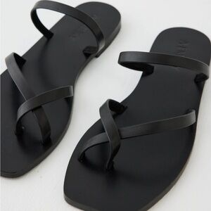 A Emery Colby Leather Sandals Black size 41